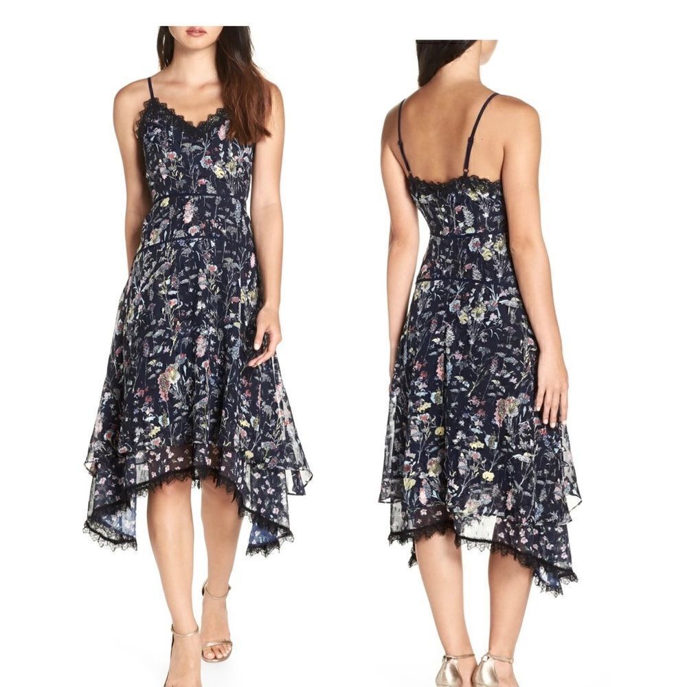 ✨✨💥hp✨⚡️💫foxiedox Carolina Floral Asymmetrical Midi…
